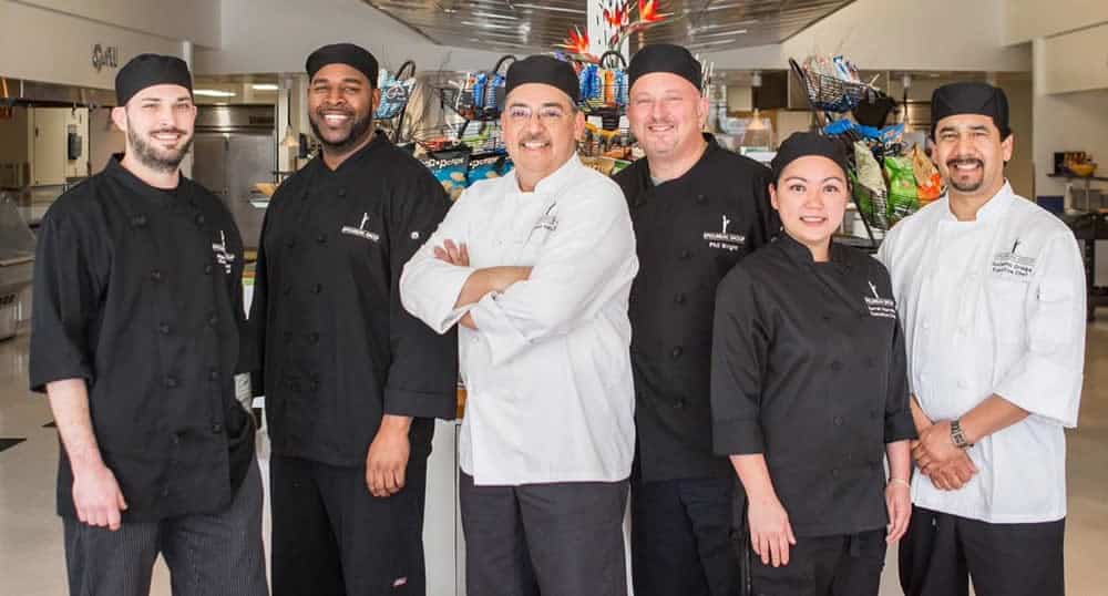 Visiting Guest Chefs, left to right: Ryan Satchwell, Marcus Triggs, SVP Reynaldo Hernandez, VP Corporate Chef Phil Wright, Sarrah Ponce De Leon, Guillermo Ortega Visiting Guest Chefs, left to right: Ryan Satchwell, Marcus Triggs, SVP Reynaldo Hernandez, VP Corporate Chef Phil Wright, Sarrah Ponce De Leon, Guillermo Ortega